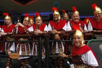 Los ingleses se divierten antes del partido contra España