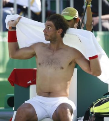El heroico partido de Rafa Nadal ante Nishikori en im¨¢genes