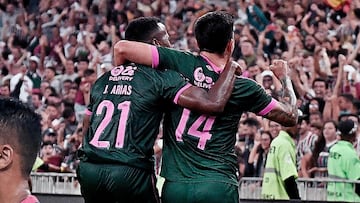 Jhon Arias y Miguel Monsalve anotaron goles con Fluminense y Gremio en el Brasilierao.