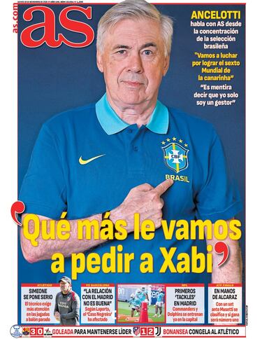 Las portadas de AS de noviembre