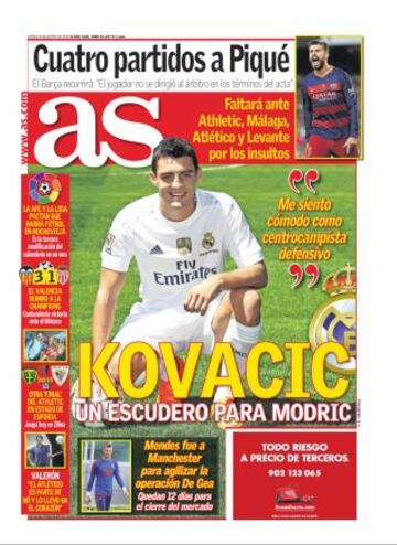 Las portadas de AS de agosto