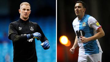 Joe Hart y Stewart Downing.