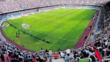 <b>UNA BOMBONERA. </b>El estadio blanquiazul registrará esta tarde una entrada de excepción y ambientará por todo lo alto el partido.
