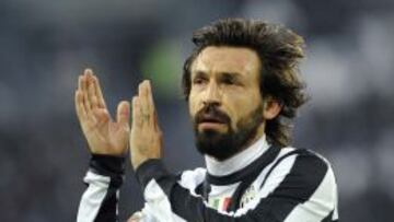 Pirlo marcó el segundo gol de la Juve contra el Atalanta.