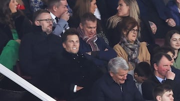 The Patriots and Buccaneers legend was in England to take in the Premier League match. Spur&rsquo;s striker Harry Kane is a major fan of the quarterback.