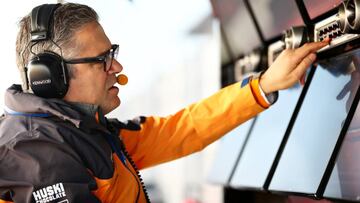 Gil de Ferran, en el muro de McLaren.