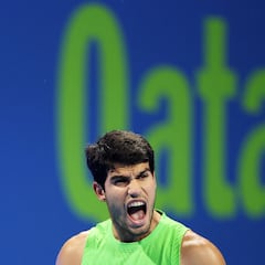 Resumen, resultado y ganador del Alcaraz-Rinderknech, partido de primera ronda del ATP 500 de Doha, hoy, 17 de febrero, en Qatar.