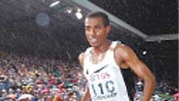 Bekele, en el mitin de Zúrich.