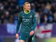Bodo (Norway), 20/01/2026.- Manchester City's Erling Braut Haaland during the UEFA Champions League soccer match between Bodo/Glimt and Manchester City at Aspmyra Stadium in Bodo, Norway, 20 January 2026. (Liga de Campeones, Noruega) EFE/EPA/Fredrik Varfjell NORWAY OUT