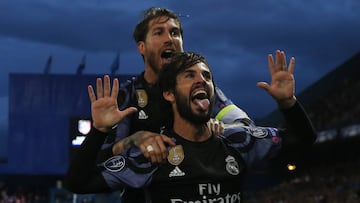 Isco y Ramos, en el Atl&eacute;tico - Real Madrid.