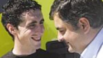 Joseba Beloki, con Manolo Saiz.