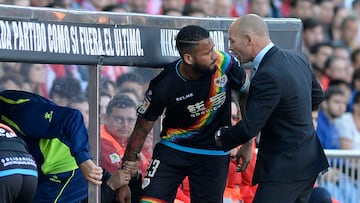 Bebé y Paco Jémez, en el Rayo.