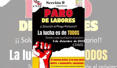 Megamarcha CNTE en CDMX, hoy 5 de diciembre: ¿cuáles son las calles cerradas y alternativas viales?