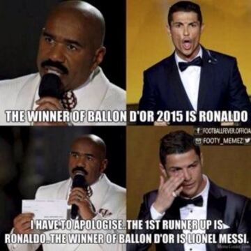 Los mejores memes de la gala del Balón de Oro 2015