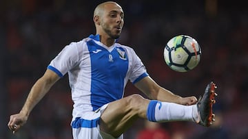 El jugador marroqu&iacute; del Legan&eacute;s, Nordim Amrabat, durante un partido.