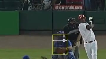 Edgar Rentería y su home run con los Cardenales de San Luis.