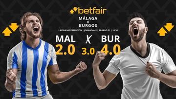 Málaga CF vs. Burgos CF: horario, dónde ver, pronósticos y clasificación