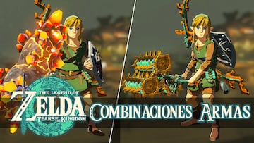 the legend of zelda tears of the kingdom nintendo switch guia combinaciones mejores objetos armas