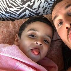 Ramos y su tarde de piscina junto a sus hijos