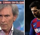 "Es la primera vez que veo a Messi con un pie fuera del Barça"