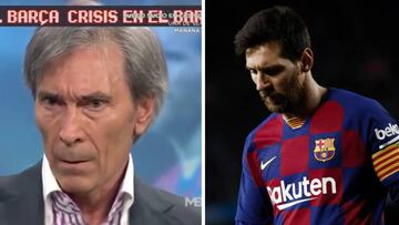 "Es la primera vez que veo a Messi con un pie fuera del Barça"