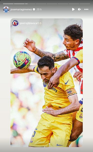 El Atl¨¦tico, desorientado con el no penalti de Busquets que s¨ª se pit¨® a Sa¨²l