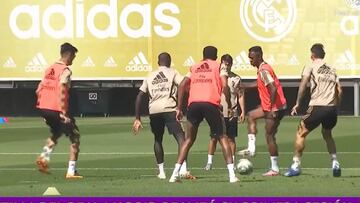 El Madrid no para y trabaja los tiros a puerta en el entrenamiento