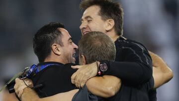 Xavi Hernandez celebra el paso a semifinales.