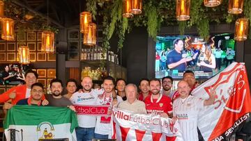 La peña sevillista “Sí o Sí” de Ciudad de México vibró con la Séptima