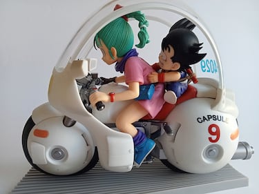 Goku y Bulma de 'Dragon Ball' en moto por Banpresto