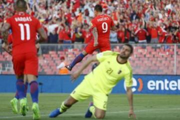 Las mejores imágenes del partido entre Chile y Venezuela