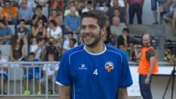 Juano Ci&eacute;rcoles, durante la presentaci&oacute;n del Sabadell a inicios de temporada.