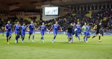 Football Soccer - AS Monaco v Juventus - UEFA Champions League Semi Final First Leg - Stade Louis II, Monaco - 3/5/17 Juventus players celebrate after the match Reuters / Jean-Paul Pelissier Livepic