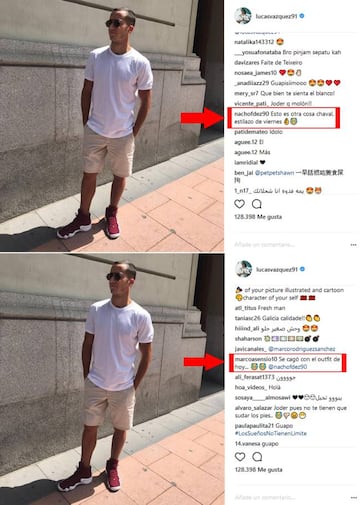 Los comentarios de Nacho y Asensio a la foto de Lucas V&aacute;zquez