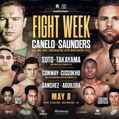 Canelo - Saunders: TV, horario, cómo ver el boxeo y cartelera