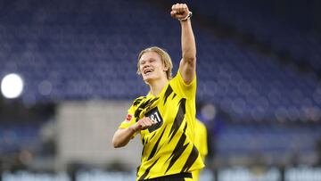Haaland, con el Dortmund, objetivo del Real Madrid.