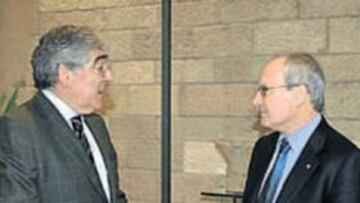 <b>JUNTOS. </b>Dani y Montilla se vieron ayer en la Generalitat.