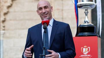 Rubiales, en la presentación de la Copa del Rey.