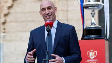 Rubiales, en la presentaci&oacute;n de la Copa del Rey.