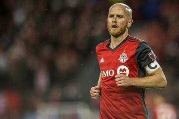 Michael Bradley, capitán del Toronto FC durante la final de la ida de la Liga de Campeones de la Concacaf 2018 ante Chivas.