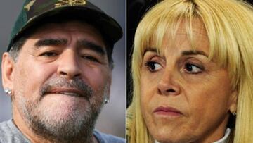 Im&aacute;genes de Diego Armando Maradona y de su exmujer, Claudia Villafa&ntilde;e