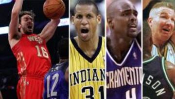 Seis All Star: Pau Gasol supera a Miller, Mullin, Webber...