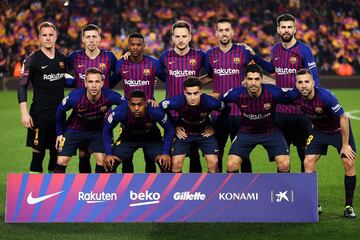 Once inicial del Barcelona 