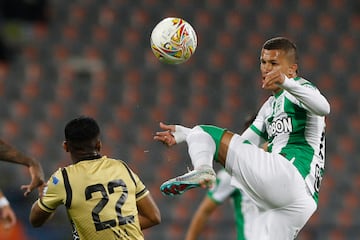 Gran partido en el Atanasio Girardot entre Atlético Nacional y Águilas Doradas. Dorlan Pabón abrió el marcador.