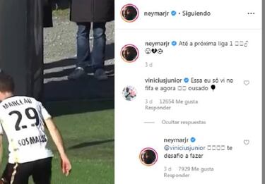 Neymar y su pique con Vinicius: le reta a imitar su último regate