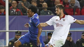 Juan Guillermo Cuadrado jug&oacute; 85 minutos en el triunfo 3-1 de la Juventus ante Sevilla por Champions League