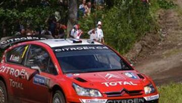 <b>SORDO NO DESTACA.</b> El piloto español de Citroen todavía no ha entrado entre los cinco primeros.