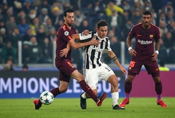 Paulo Dybala, Sergio Busquets and Paulinho.