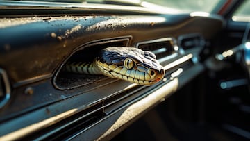 A man recently posted pictures of a snake who made his car its home and his endeavors to get the critter to vacate. Mazda piped up with some advice.