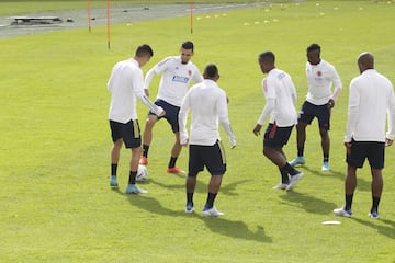 El equipo de Héctor Cárdenas tuvo su última práctica en El Campín de Bogotá antes de viajar a España para el amistoso ante Arabia Saudita.